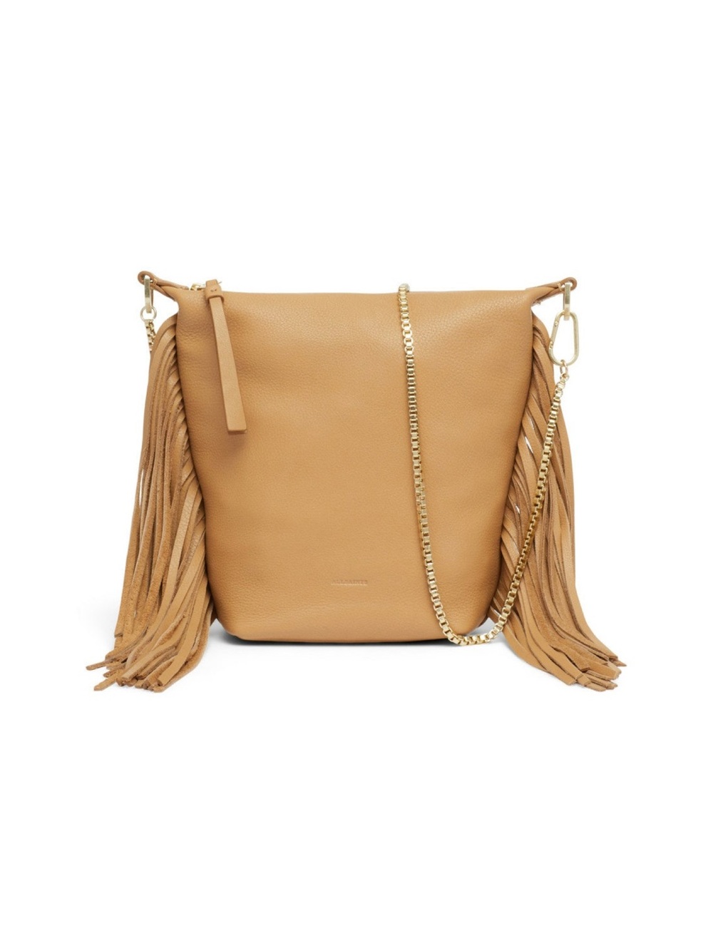 ALL SAINTS Evaline Fringe Crossbody - Palisade Tan - Picture 2 of 11